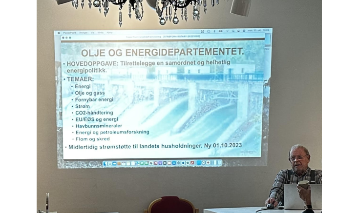 Foredrag om energi og strømforhold i Norge